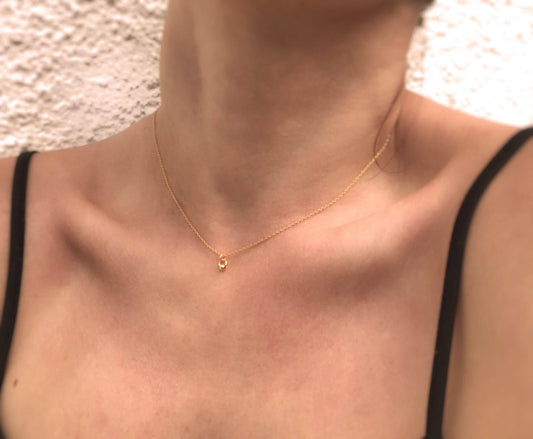 women Mustard seed necklace gold or Rose gold choker