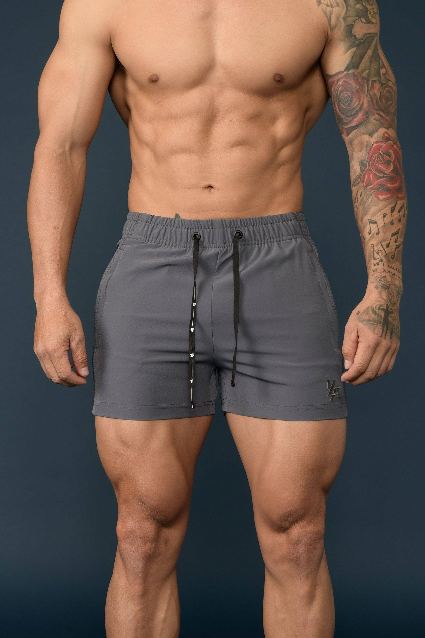 YoungLA Mens Bodybuilding Short Shorts Athletic Gym Training Pockets