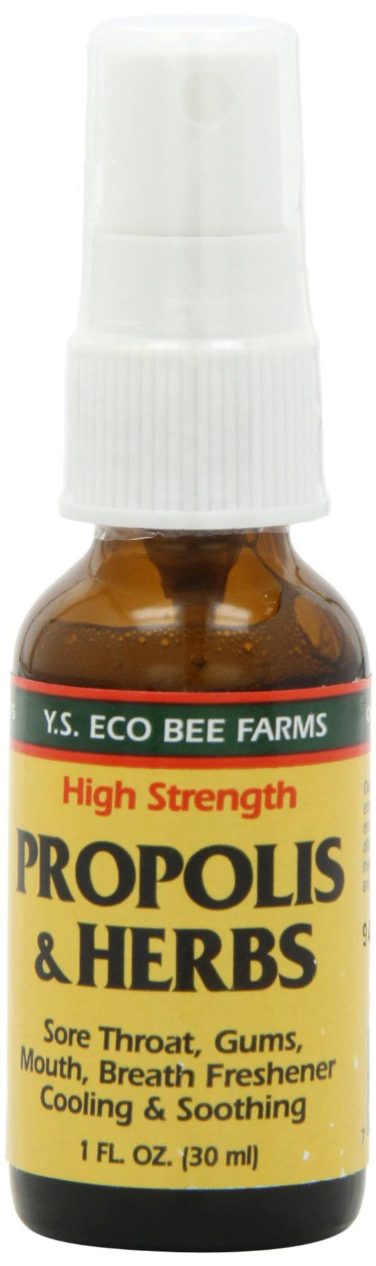 YS Eco Bee Farms Propolis & Herbs Throat Spray - 1 fl oz