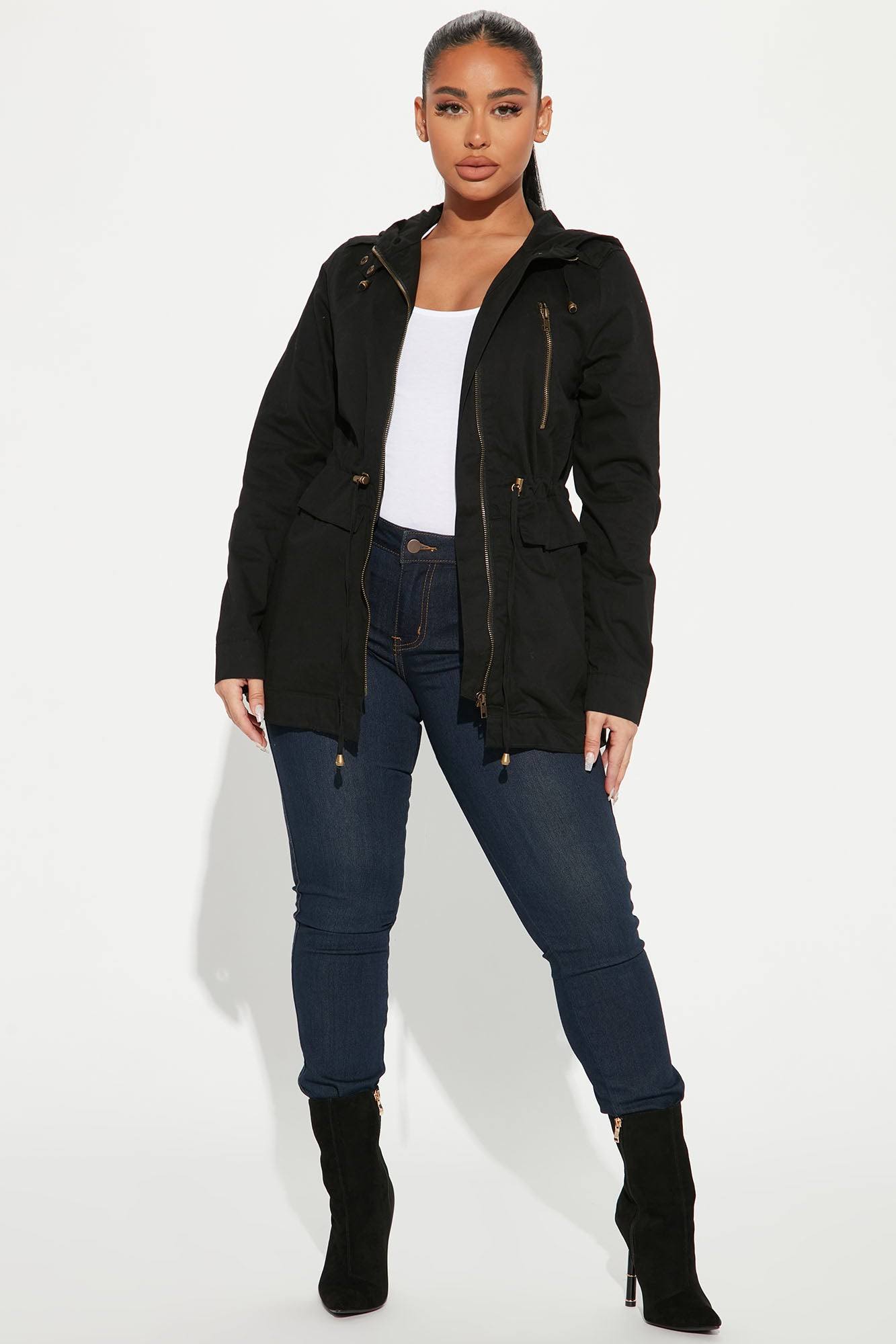 Womens Fashion Nova Wanderer Jacket in Black