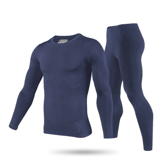 9M Clothing Company Mens Ultra-Soft Tagless Fleece Lined Thermal Top & Bottom Underwear Set