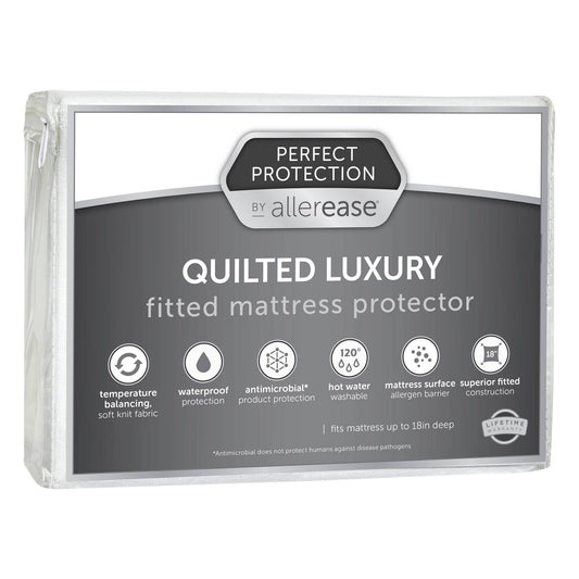 Allerease Perfect Protection Temperature Regulating Mattress Protector Queen