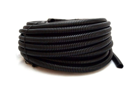 100 ft 1/4 inch Split Loom Tubing Wire Conduit Hose Cover Auto Home Marine Black