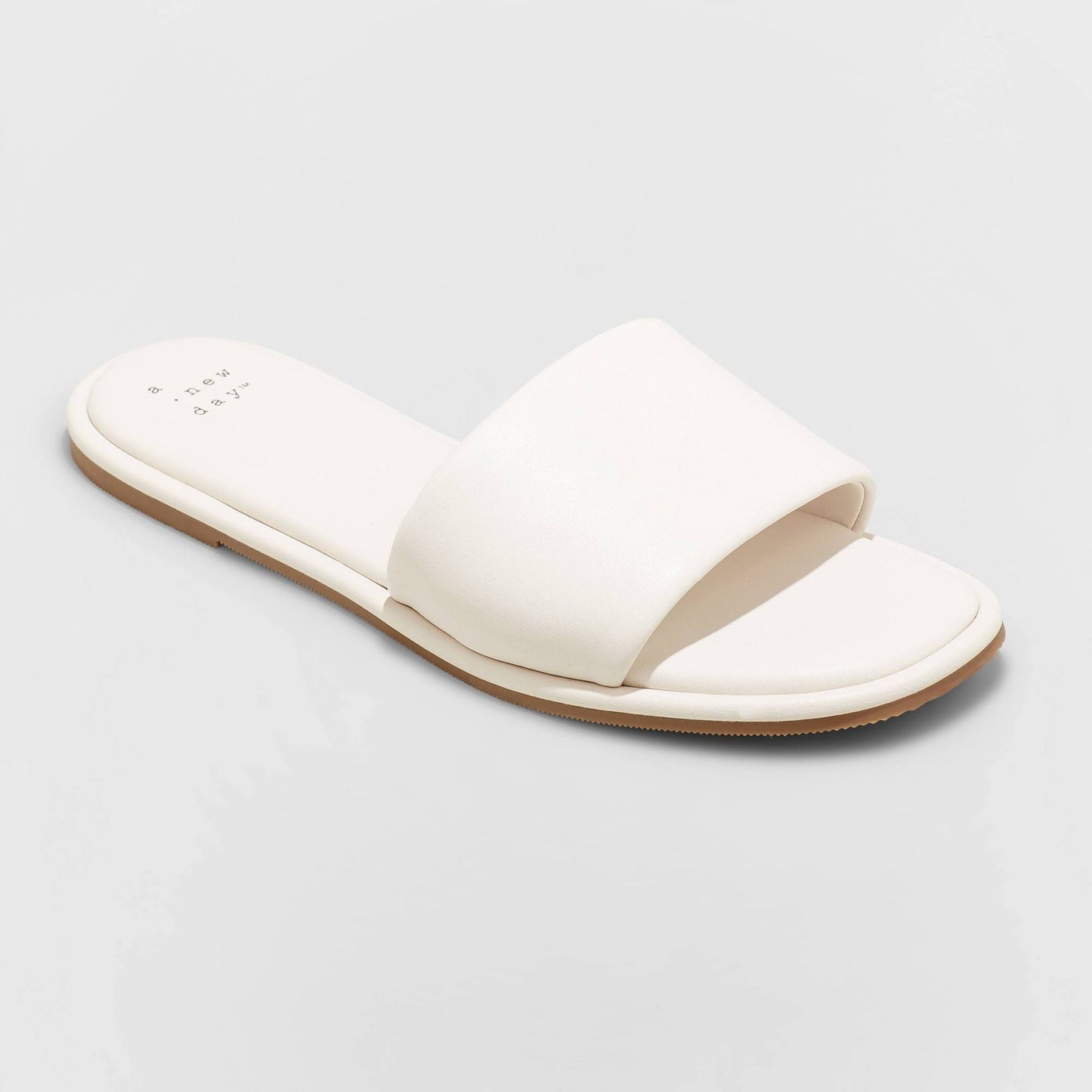 Womens Lulu Slide Sandals - A New Day Cream 8, Ivory