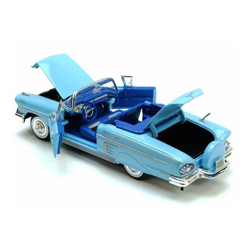 1958 Chevrolet Impala Converitlbe (Light Blue) Diecast Car Model 1/24 Die Cast Car by Motormax