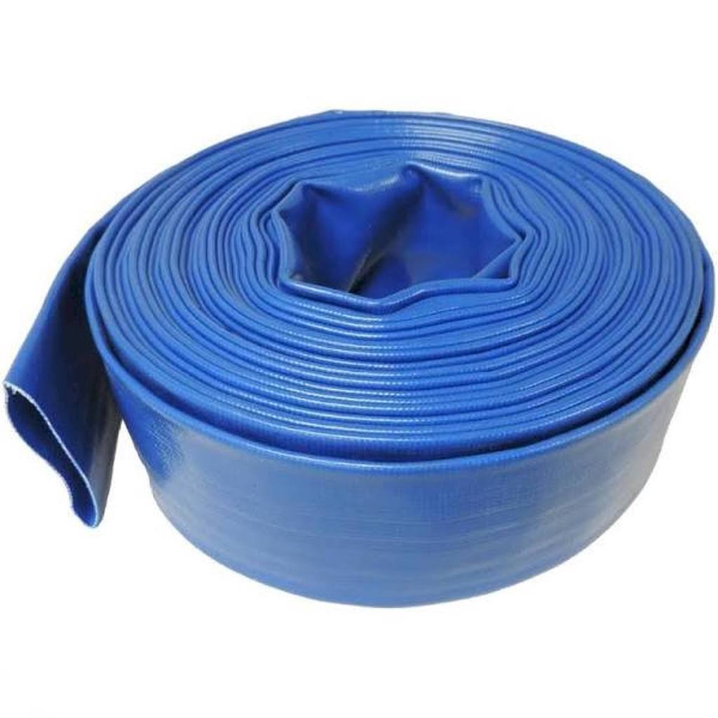 1 inch Dia. x 300 ft - HYDROMAXX 4 Bar Heavy Duty Reinforced PVC Lay Flat Discharge and Backwash Hose