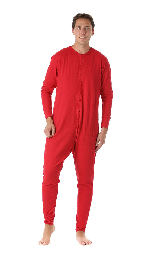 #followme Thermal Adult Onesie (Red, XX-Large)