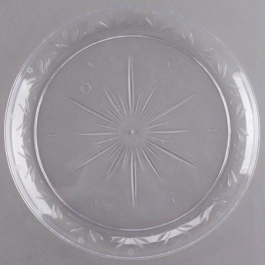 240/Case - Choice Crystal 9 Clear Plastic Plate