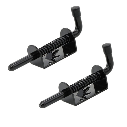 5 inch Spring Loaded Latch Bolt Heavy Duty Pin Door Lock 1 2 Shed Black at MechanicSurplus.com s0102