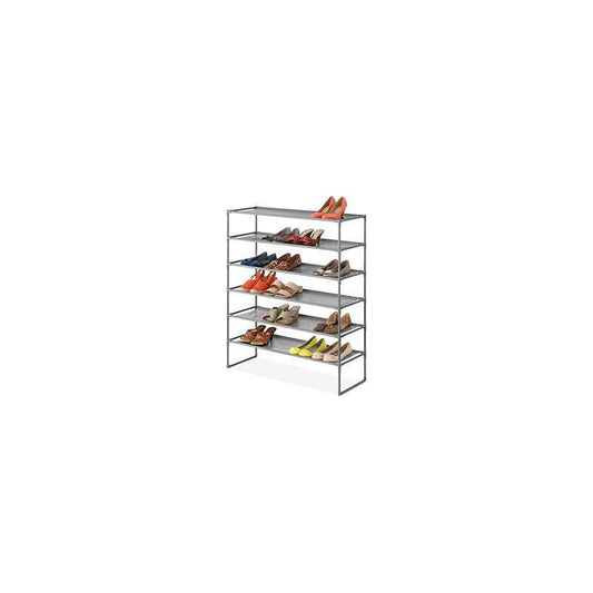 Whitmor Spacemaker 6-Tier Shelves, Gunmetal