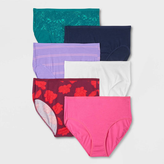 Womens 6 Pack Briefs - Auden Size Small 4-6