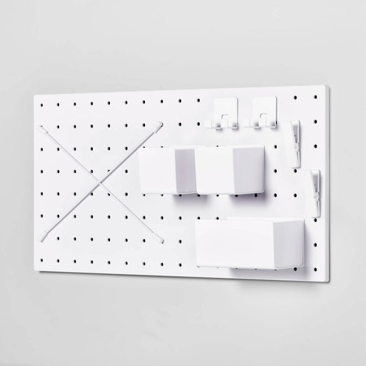 13 x 13 Pegboard Set White - Brightroom