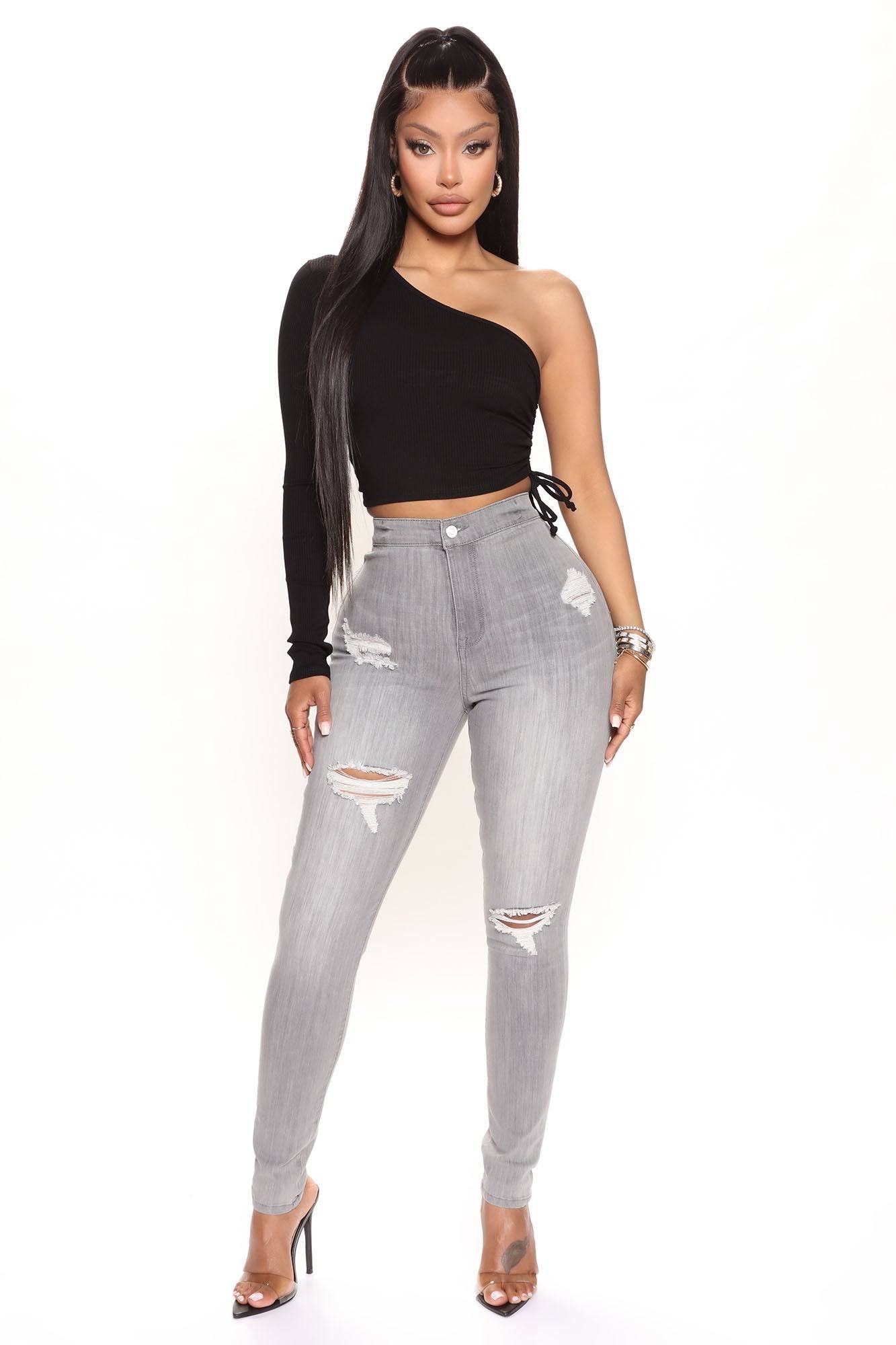 Womens Fashion Nova In The Night High Rise Skinny Jeans