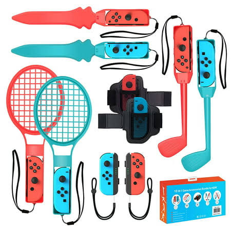 2023 Nintendo Switch Sports Accessories Bundle -10 in 1 Family Accessories Kit for Switch Sports Games Compatible with Switch/Switch Oled