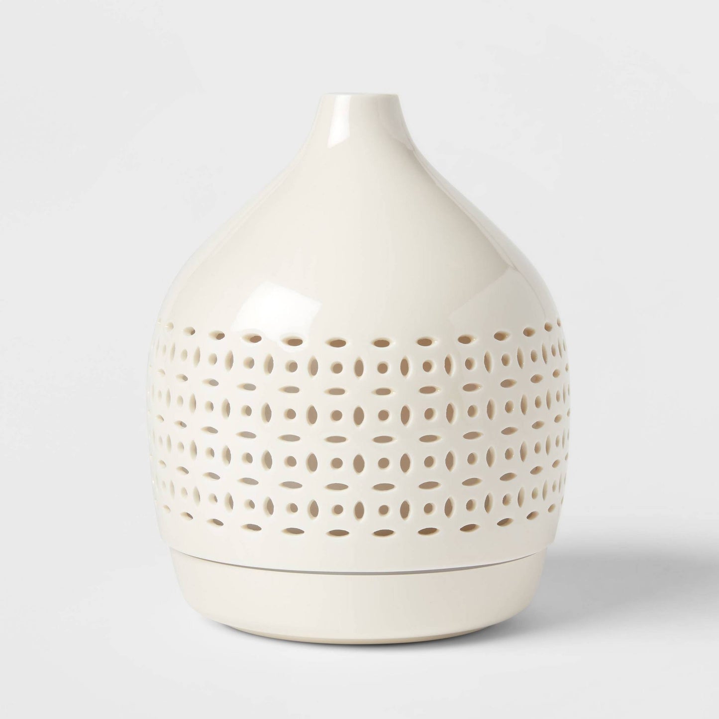 300ml Cutout Ceramic Color Changing Oil Diffuser White - Opalhouse