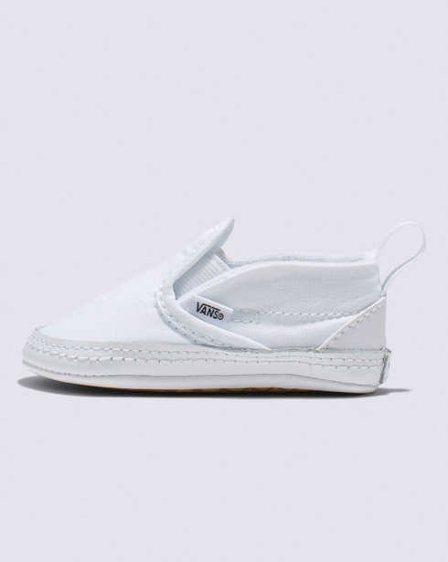 White Vans Infant Slip-On V Crib 3-6 Months