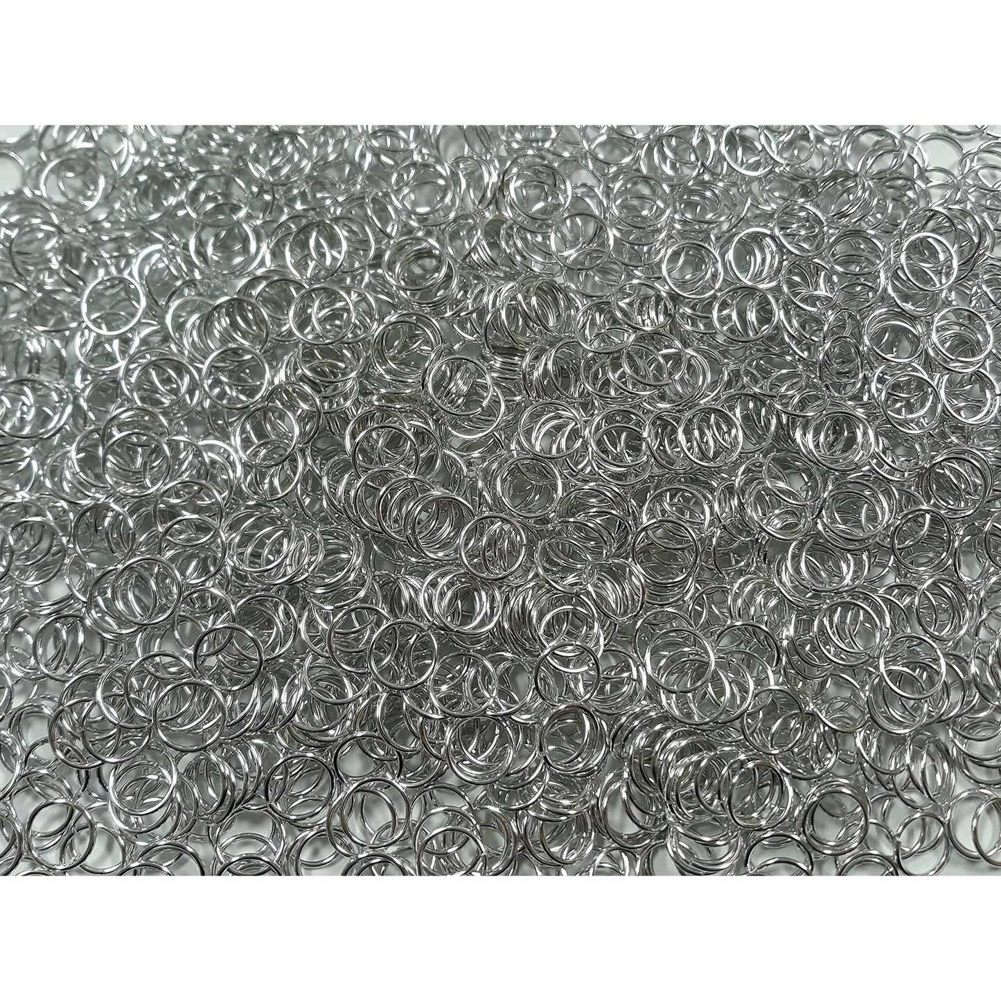 1 Pound Bright Aluminum Chainmail Jump Rings 18g 1/4 ID (6400+ Rings!)