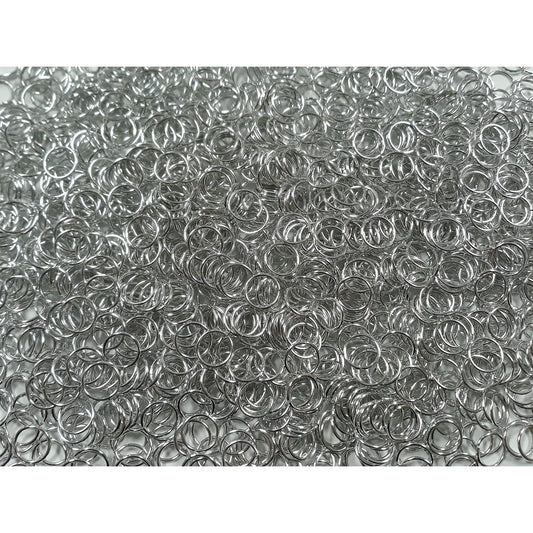 1 Pound Bright Aluminum Chainmail Jump Rings 18g 1/4 ID (6400+ Rings!)