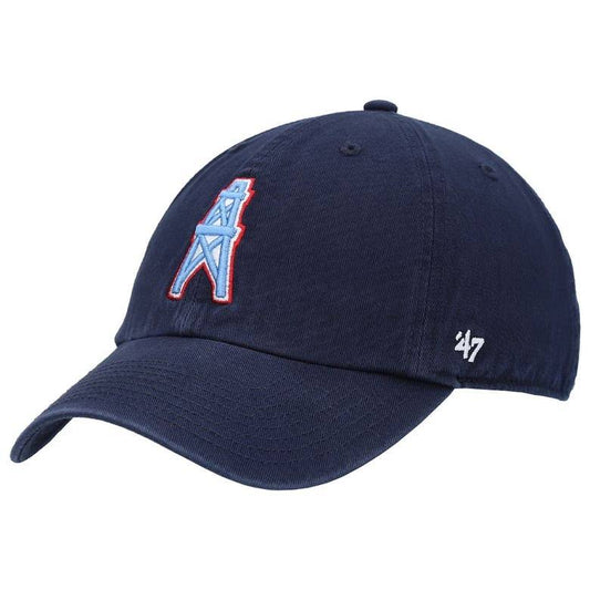 47 Houston Oilers Navy Clean Up Legacy Adjustable Hat