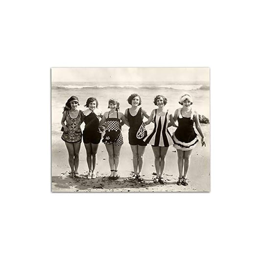 1920s Swimsuit Beach Beauties 11x14 Unframed Art Print Makes a Great Vintage Décor for Lake or Beach House Under $15