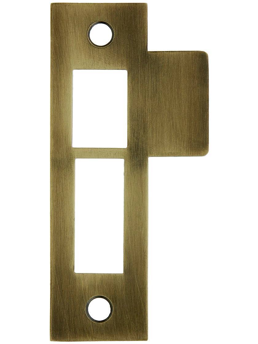 3 1/2 Solid-Brass Mortise Strike Plate