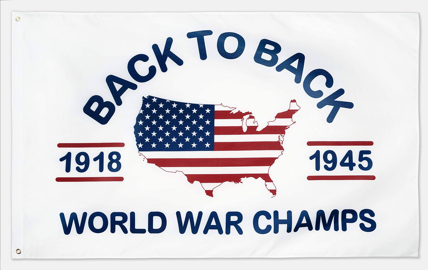 XIFAN Back to Back World War Champs Flag Polyester Flag Brass Grommets Outdoor Banner 3 X 5 FT