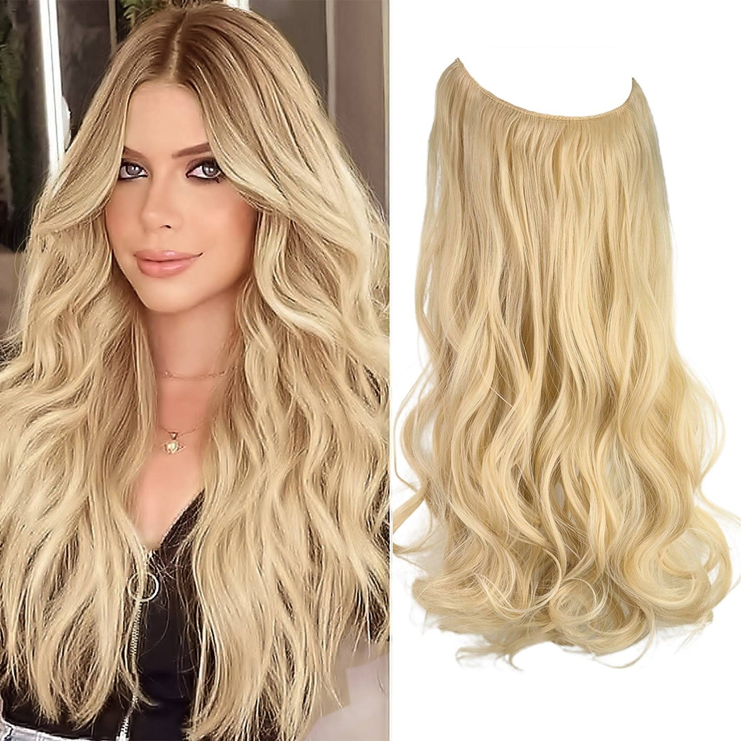 Wigyy Wave Halo Hair Extensions with Clips