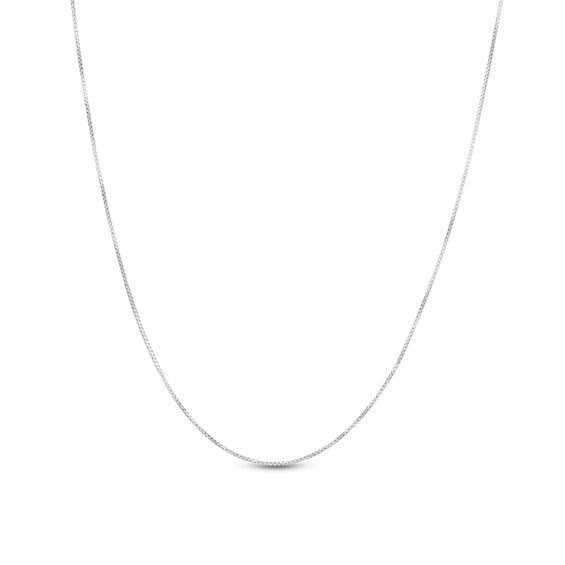 Zales Ladies 0.7mm Box Chain Necklace in Sterling