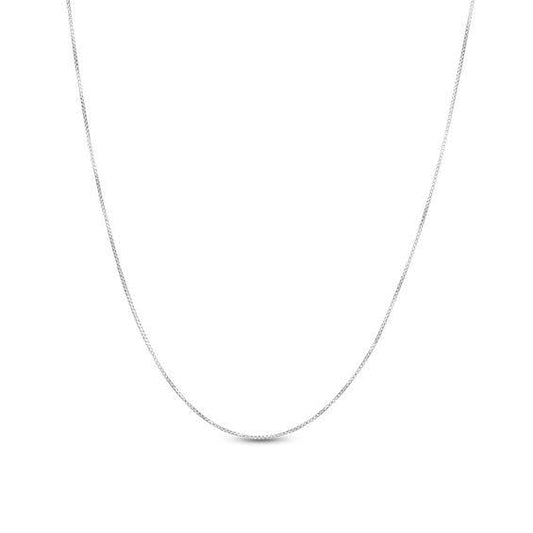 Zales Ladies 0.7mm Box Chain Necklace in Sterling